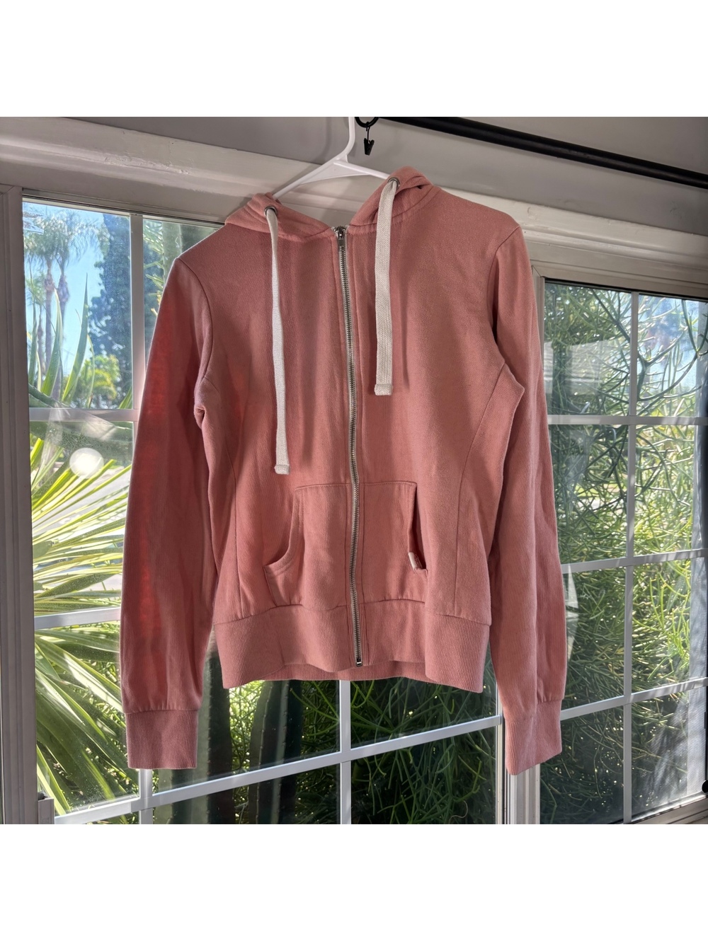 Pink Reflex zip hoodie